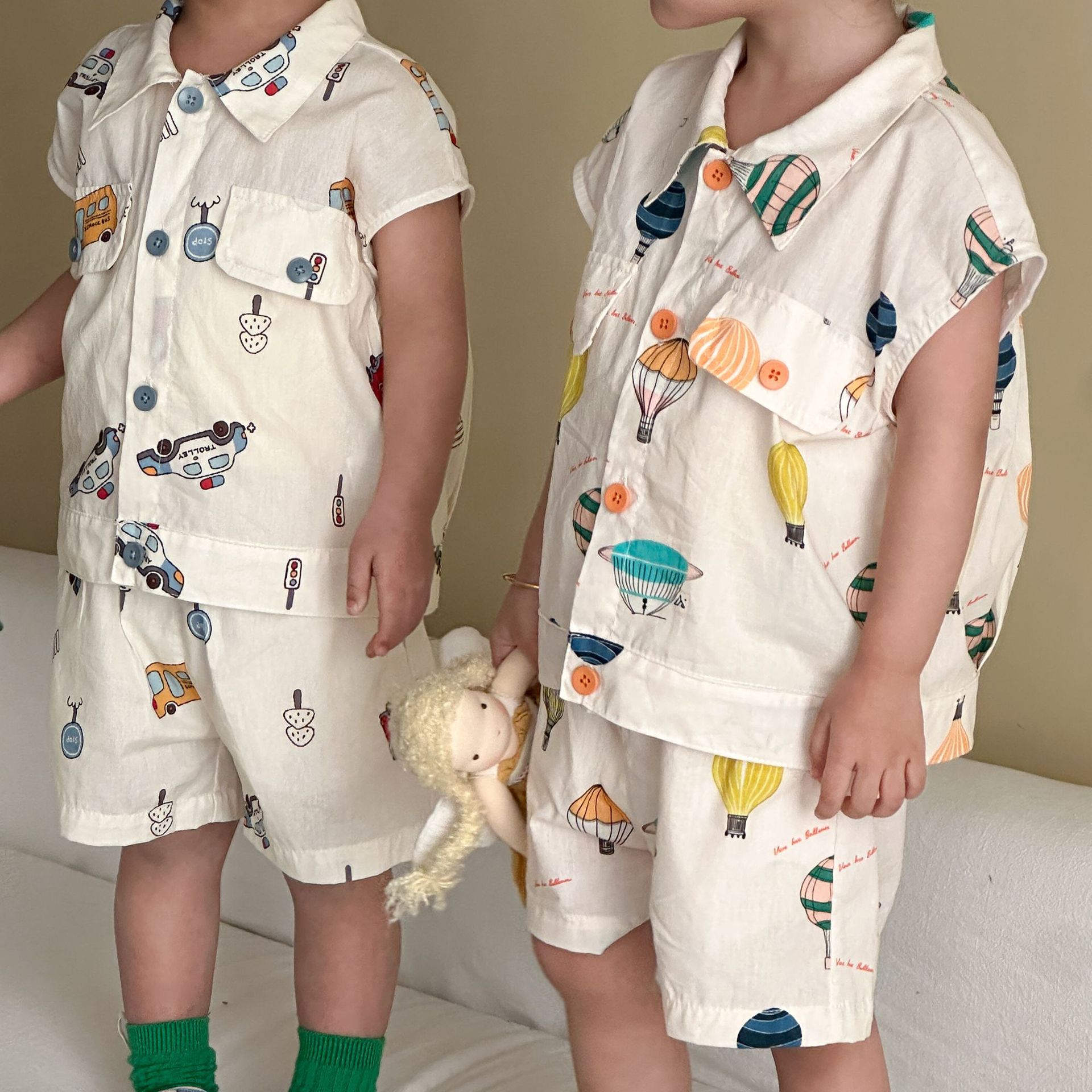 Thin Summer Shirt Set For Children photo 7