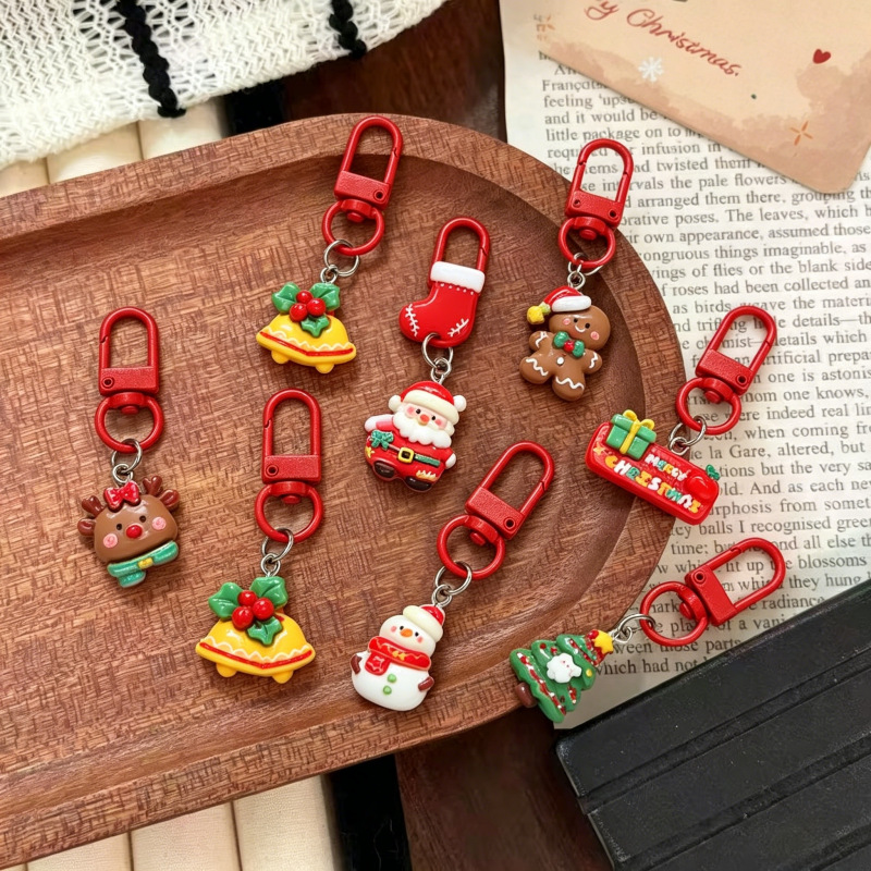 Christmas-themed Cartoon Keychain Pendant photo 7