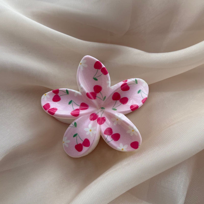 Womens Floral-print Hair Clip Headdress photo 2