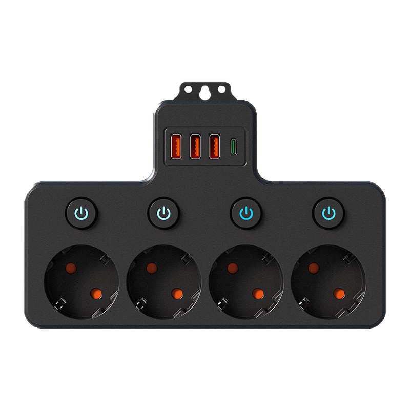 European Standard Multi-plug Household Power Row Plug photo 3