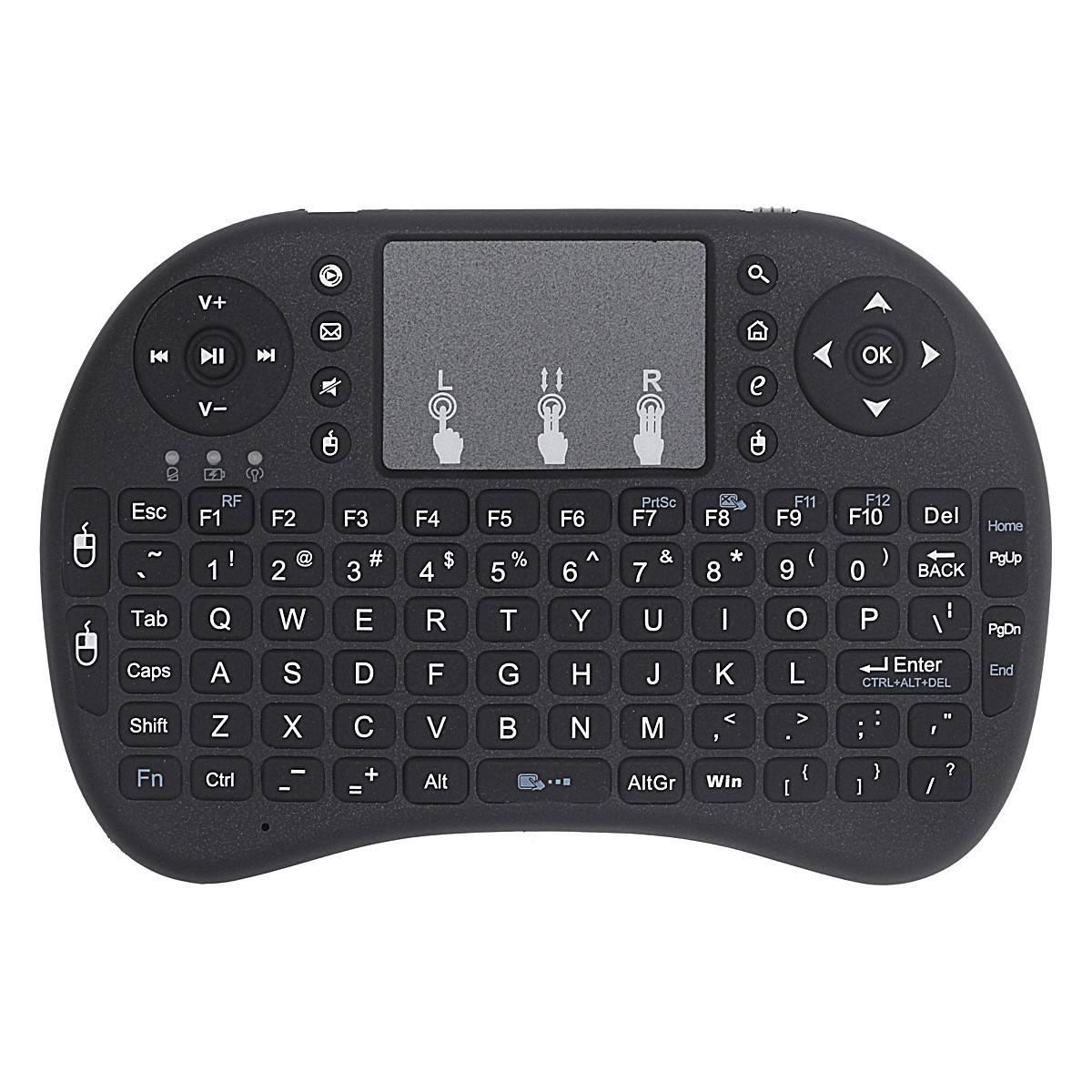 Tri Color Backlit Scrolling Light Wireless Keyboard photo 4