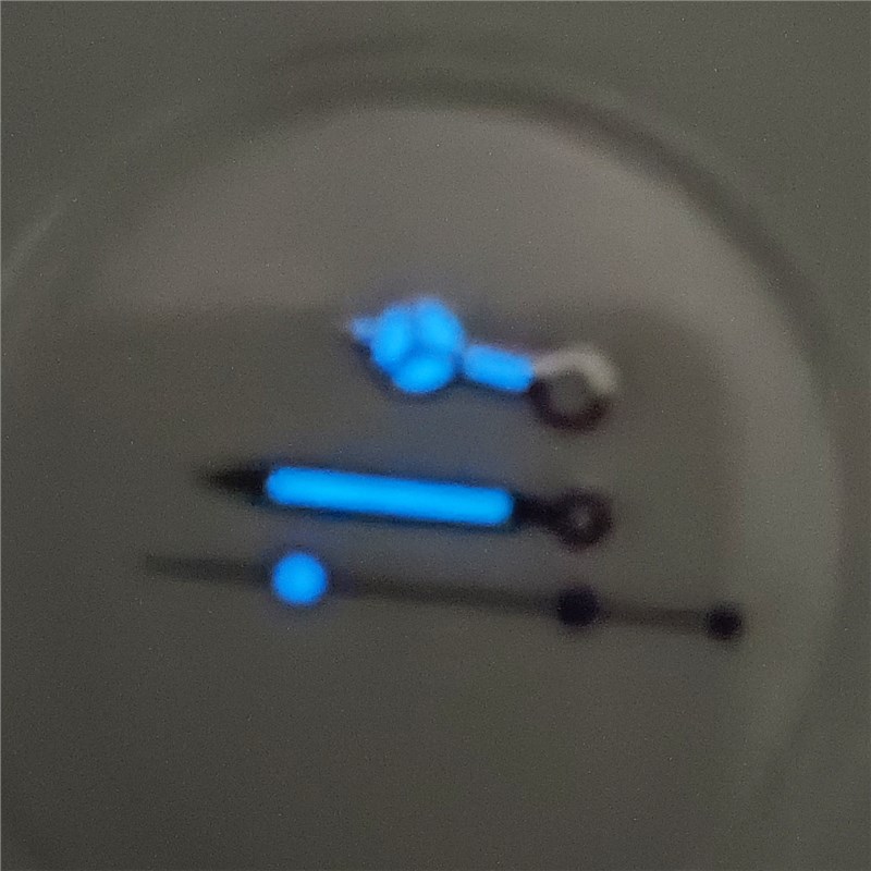 Modified Hand Set, Suitable For NH3536 Movement Mechanical Watch Hands, With Blue Luminous Coating photo 2