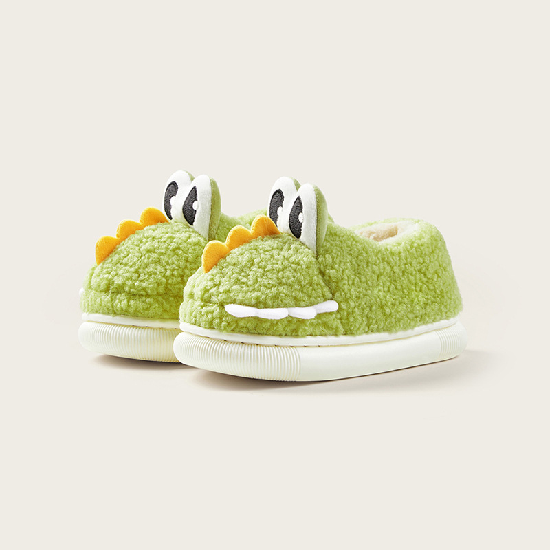 Indoor And Outdoor Home-use Cotton Slippers With A Heel For Children photo 5