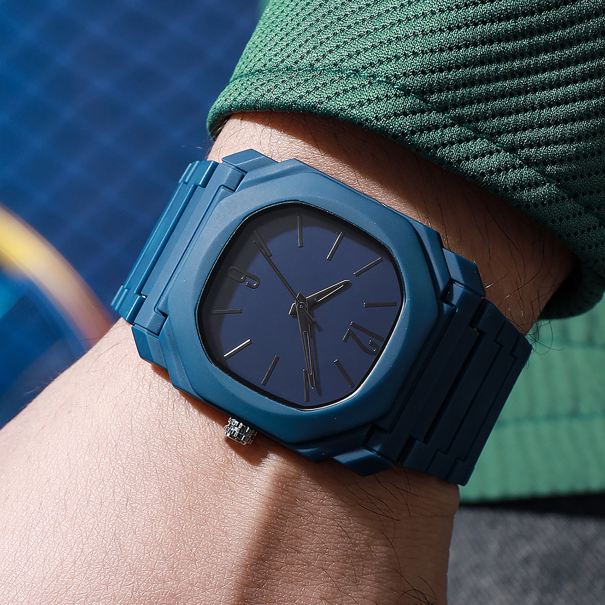 Lightweight Mixed-scale Octagonal Minimalist Quartz Wristwatch photo 3
