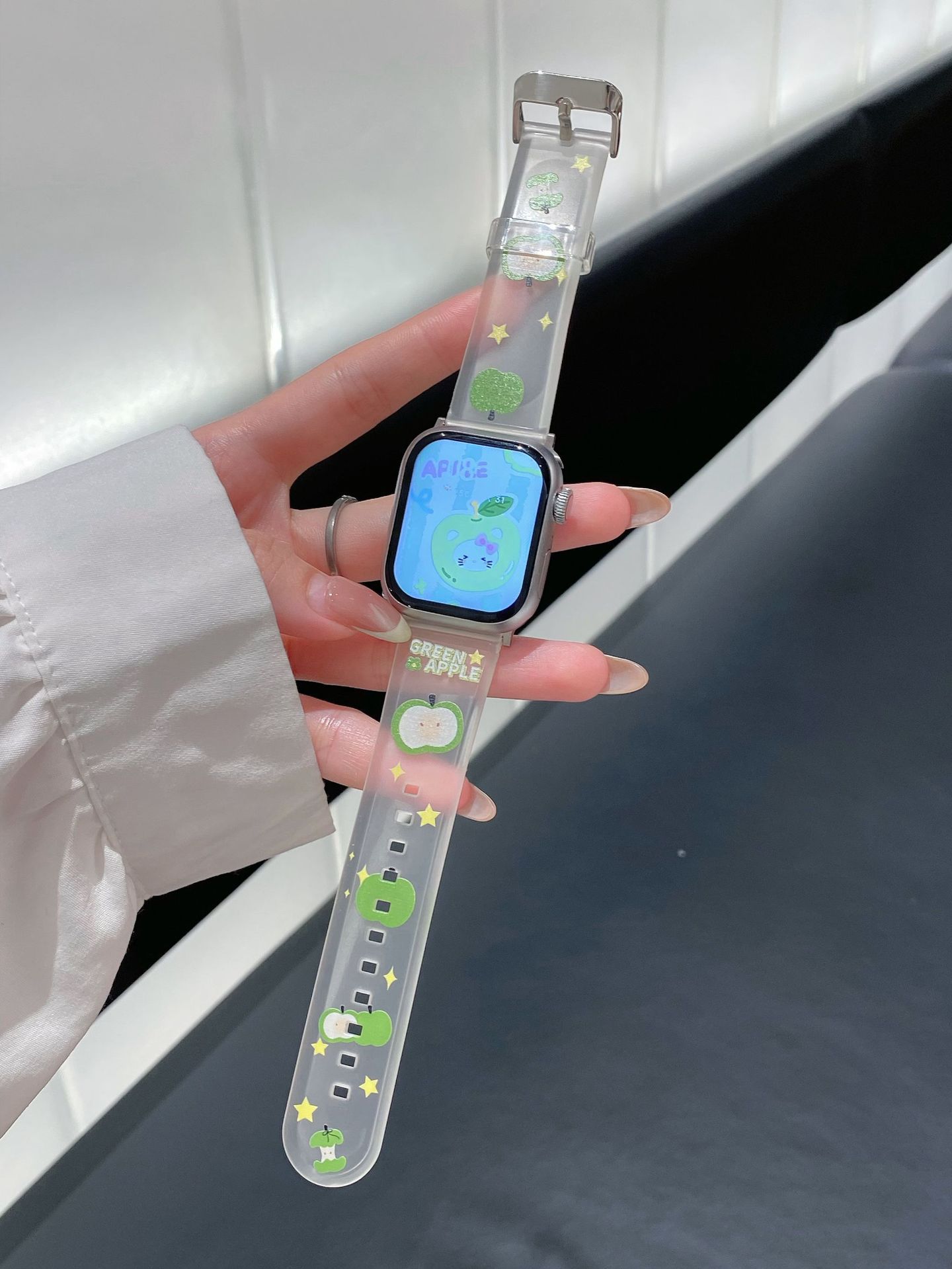Cartoon Green TPU Watch Strap Suitable For photo 7