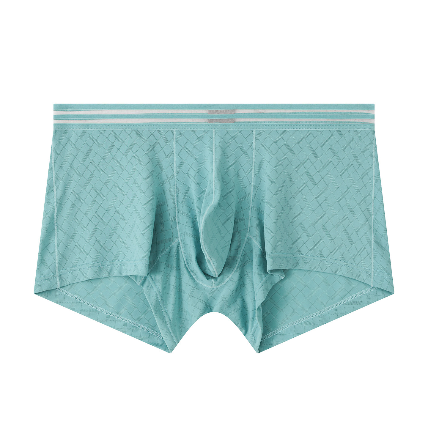 Mens Ice-silk Boxer Briefs Breathable And Cool-feel For Sports photo 3