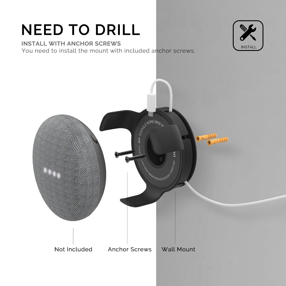 Portable Home Wall-Mount Bracket For Smart Speakers photo 4