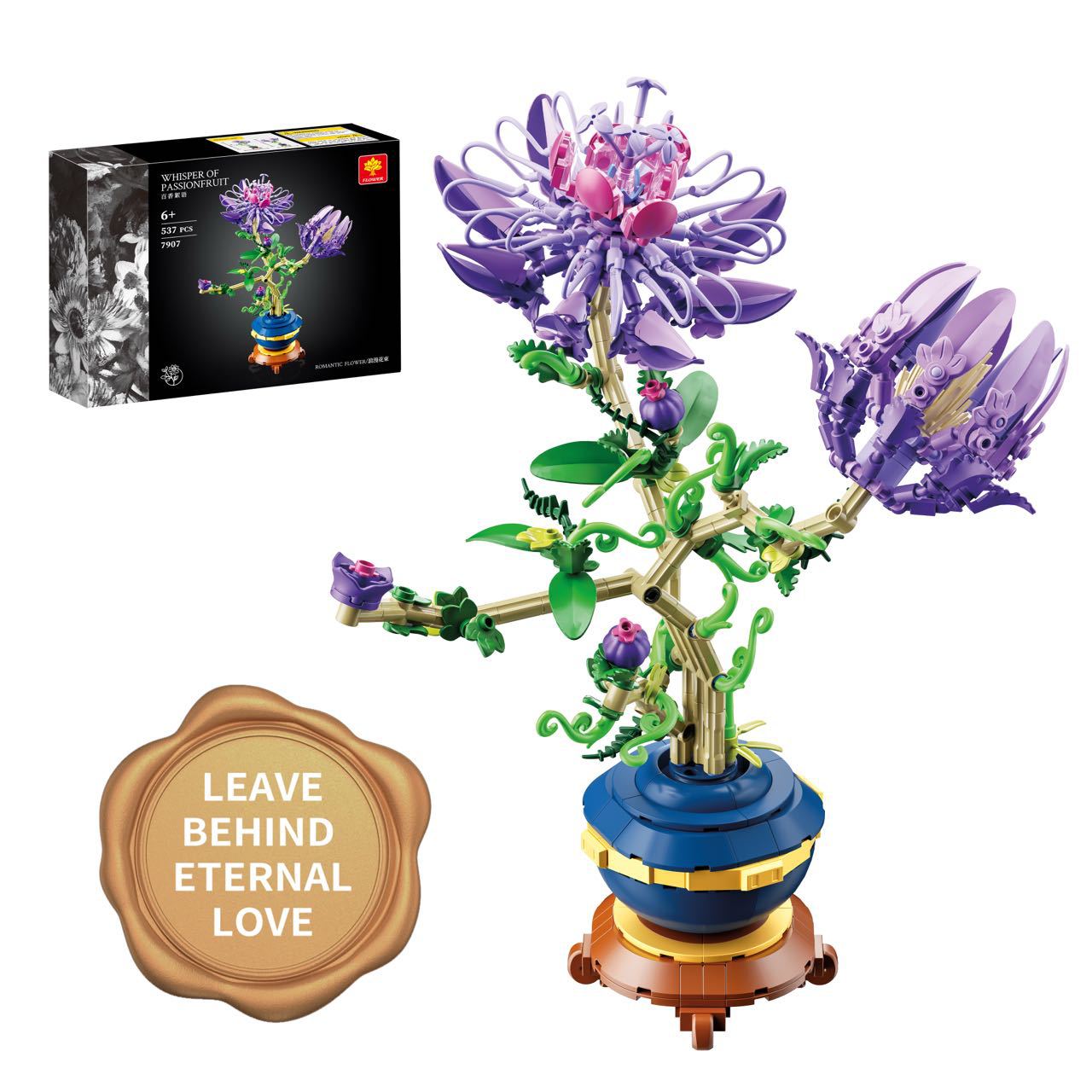 Plastic Building Block Bouquet Building Block Assembly Toy photo 2