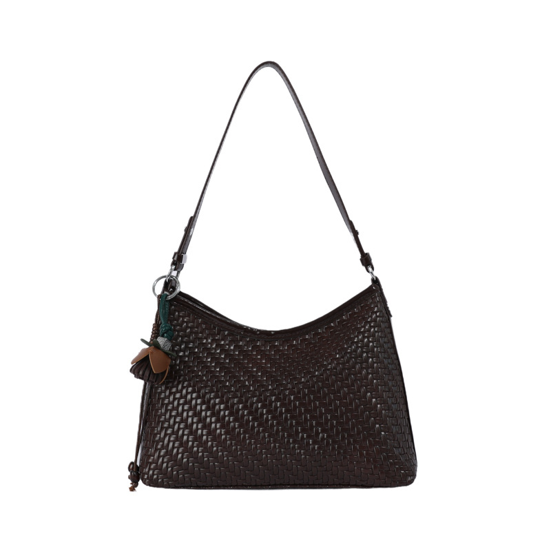 Woven-pattern Underarm Bag Womens Korean-style Niche Single-shoulder Bag photo 2
