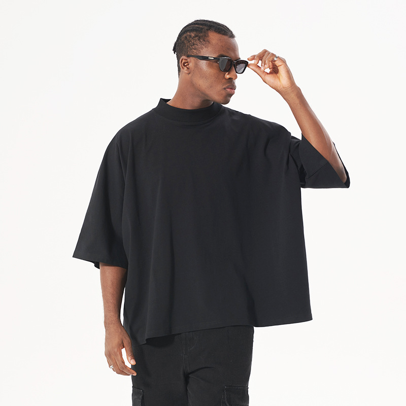 Men's Loose-fit Oversized Solid-color Top photo 6