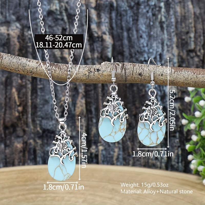 New Vintage Earrings Necklace Exquisite Fashion Necklace Bohemian Party Accessories photo 5
