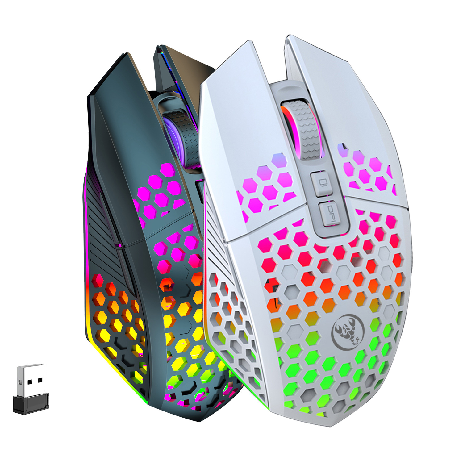 T500 Hole Mouse 24G Illuminated Rechargeable Wireless Mouse photo 5