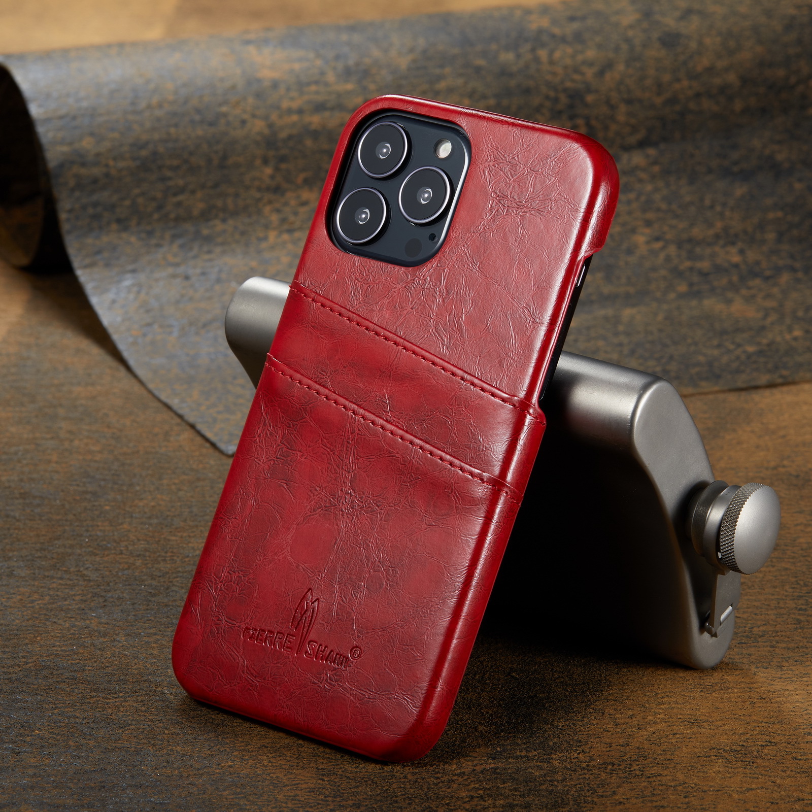 Suitable For Phone Cases Oil-wax Textured With Card Slot And Back Cover Protective Case photo 5