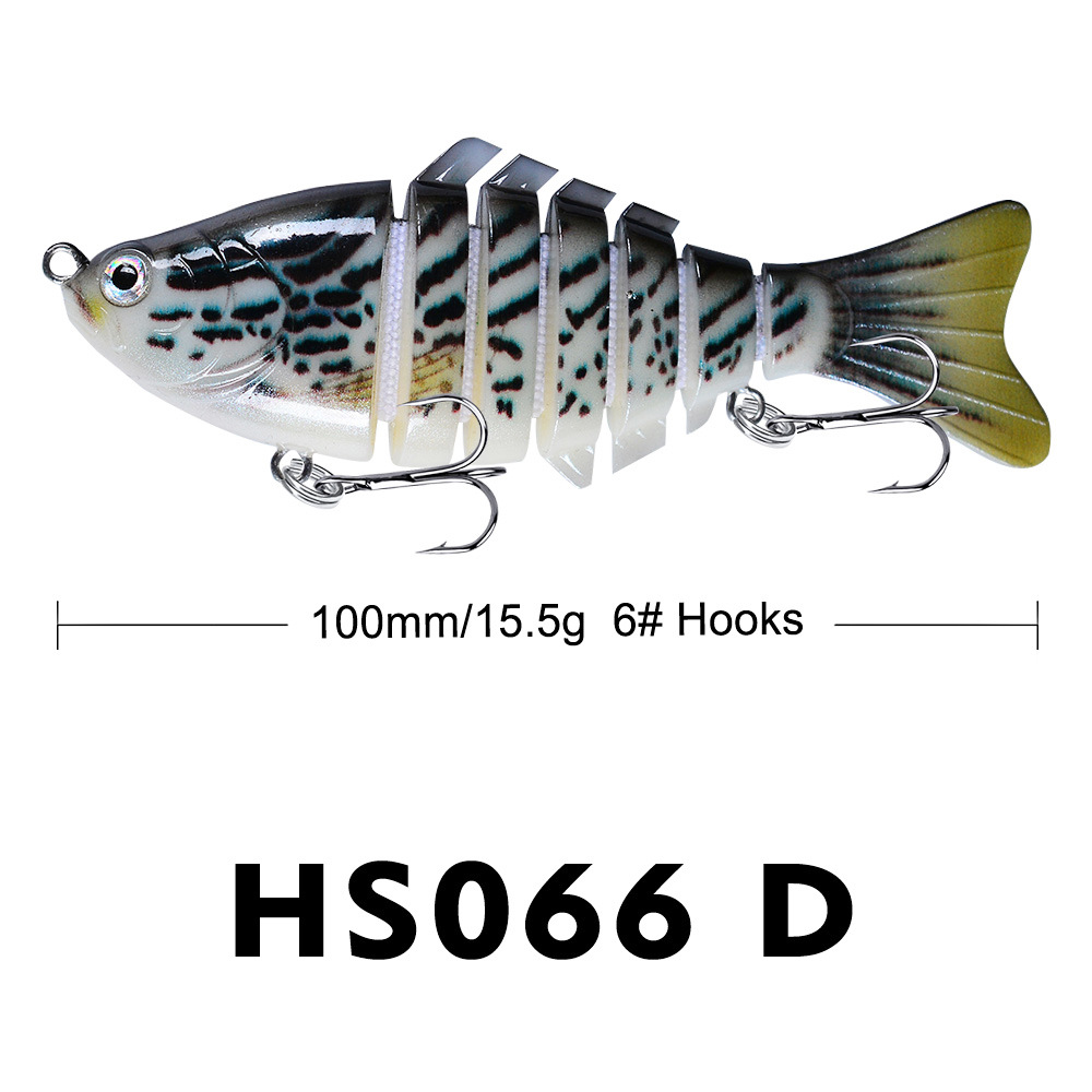 10cm Lure Fishing Bait Plastic Hard Bait Multi-Section Fish With 7 Segments photo 8
