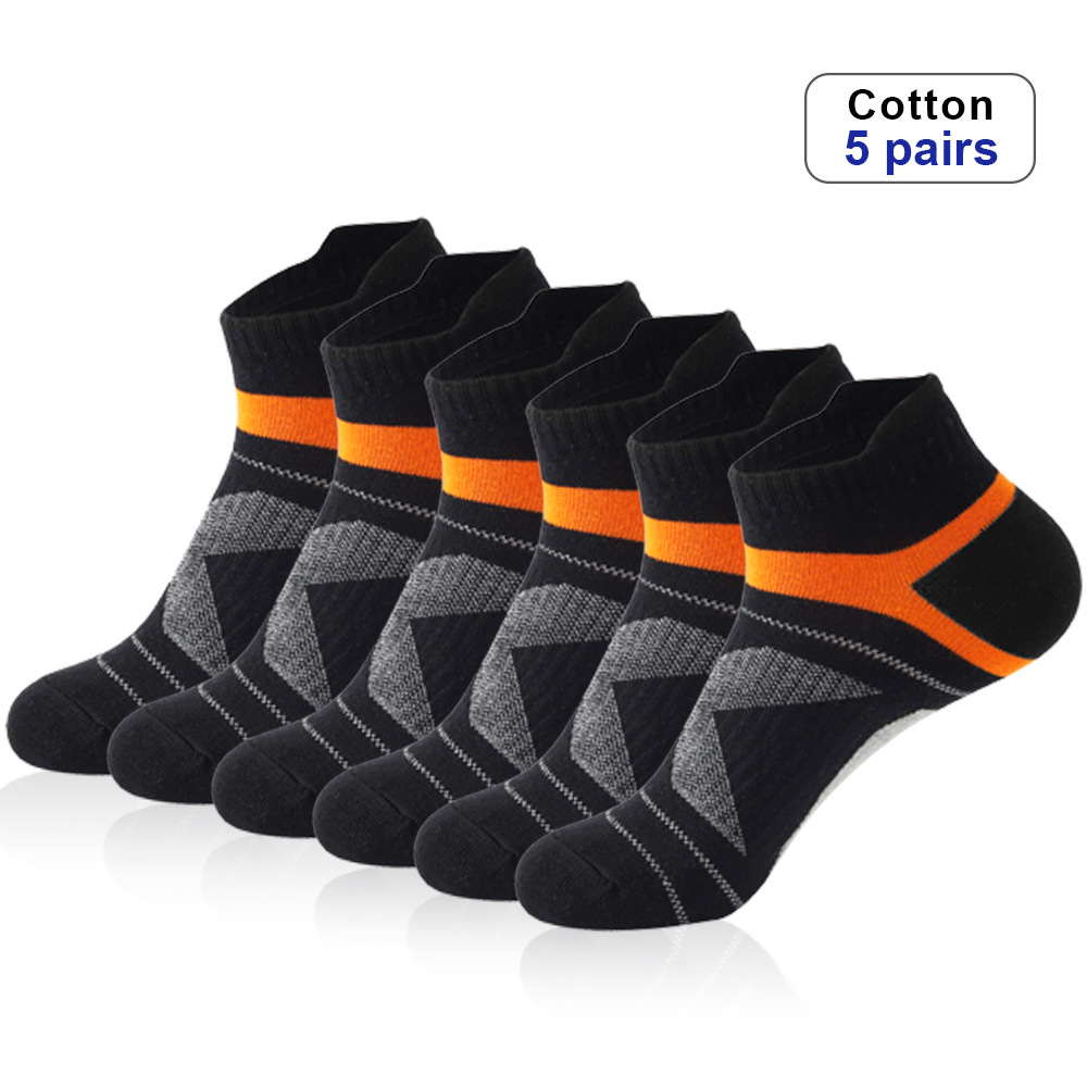 Short Cotton Socks Sweat-absorbent And Odor-resistant Mens Running Sport Socks photo 5