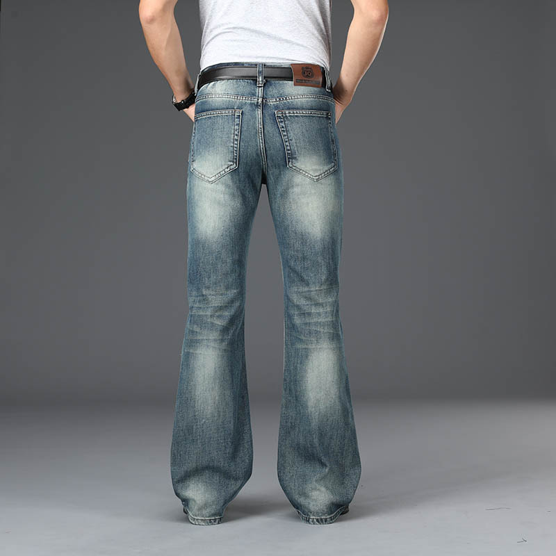 Casual Loose-fit Men's Wide-leg Denim Pants photo 1