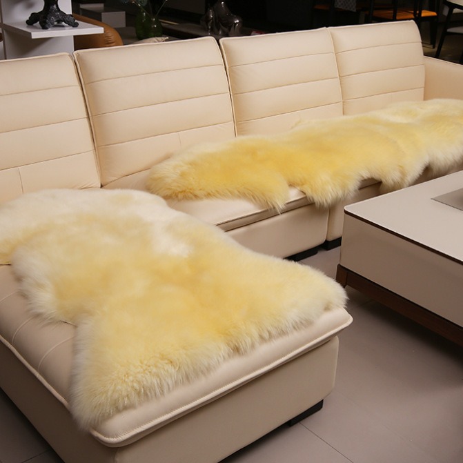Fur Sofa Cushion Bay Window Mat Living Room Bedroom photo 3