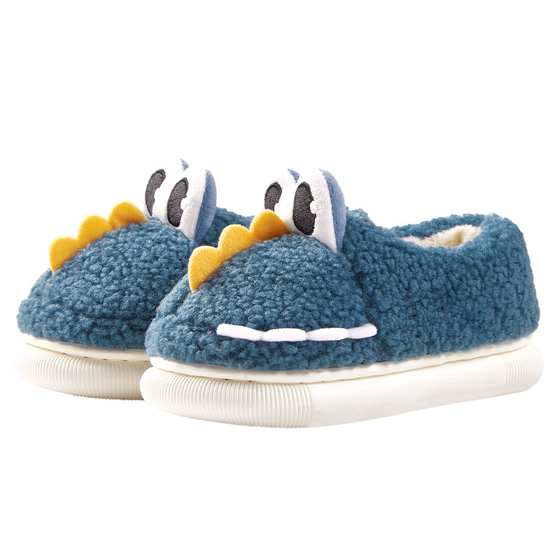 Indoor And Outdoor Home-use Cotton Slippers With A Heel For Children photo 3