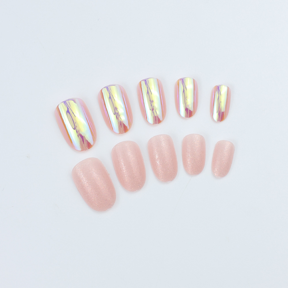 24-piece Short Oval Almond-shaped Nail Tips photo 4