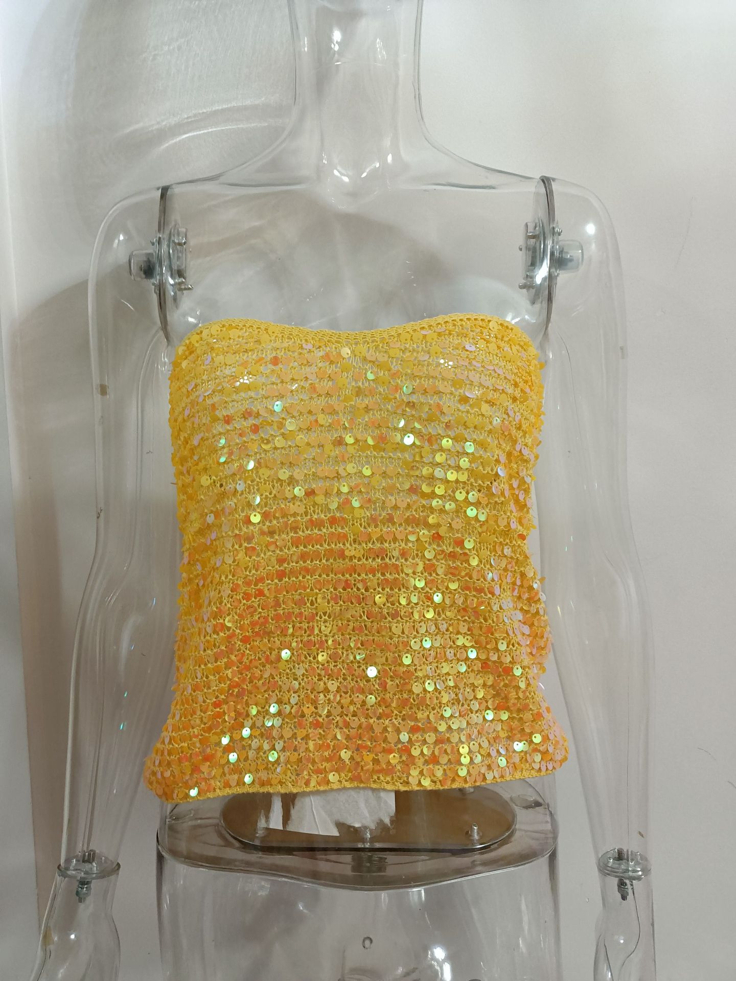Fashionable Beaded Deep-V Vest For Women photo 3