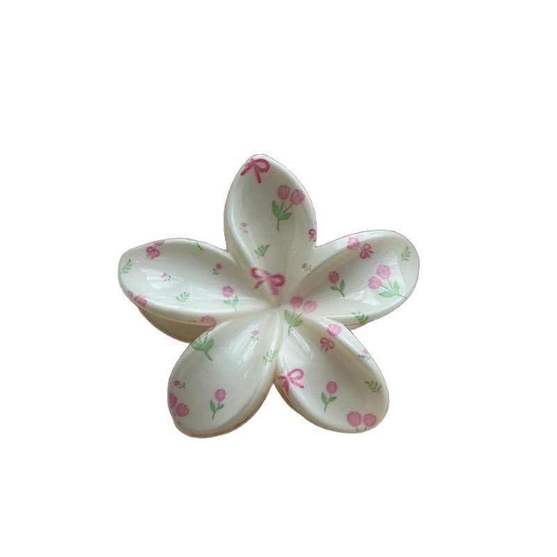 Womens Floral-print Hair Clip Headdress photo 4