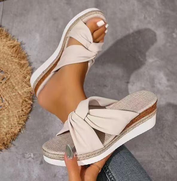 Cross-border Foreign Trade Large-size Fish-mouth Women's Sandals photo 6