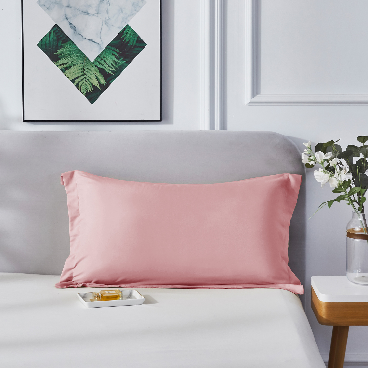 Brushed Fabric Simple And Versatile Skin-friendly Bed Sheet And Pillowcase Set photo 5