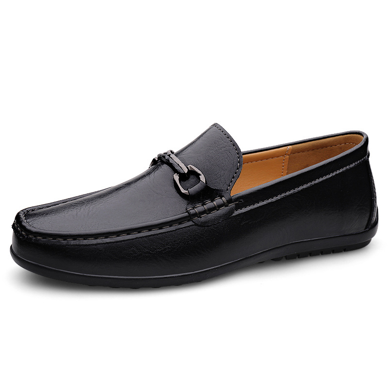 Men's Soft-soled Slip-on Casual Leather Shoes photo 3