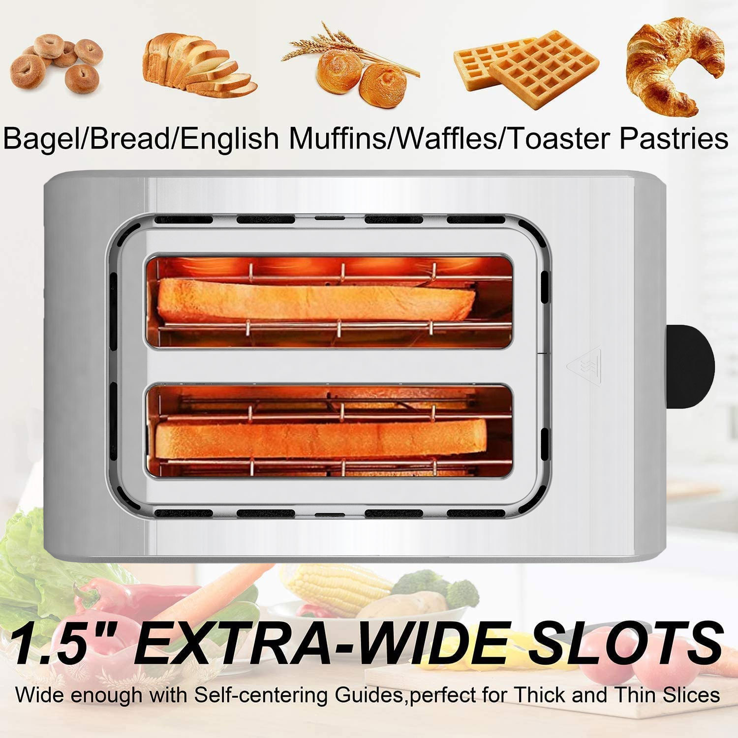 New Cross-border Toaster, Household Breakfast Maker Stainless Steel Toaster photo 1