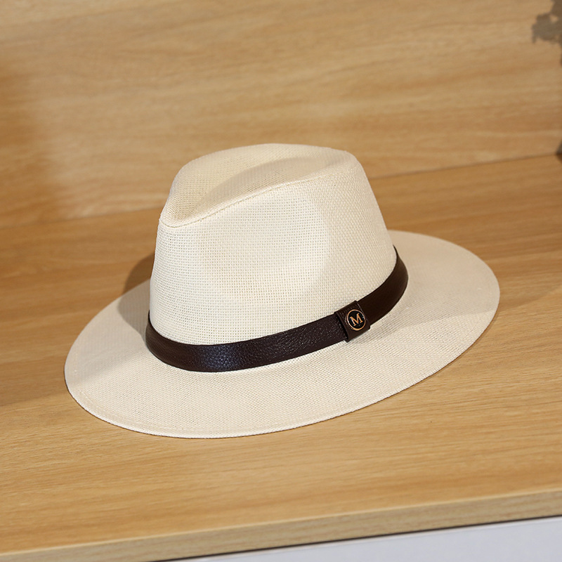 British-style Straw Sun Hat For Men Perfect For The Beach photo 1