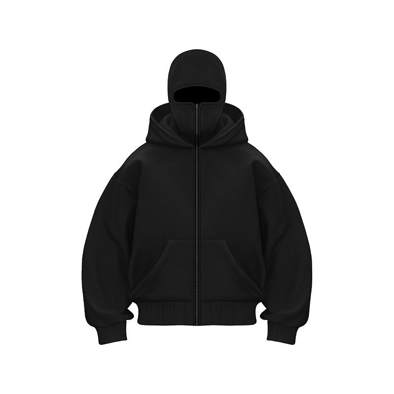 Men's And Women's Double-headed Zipper Hoodie photo 3