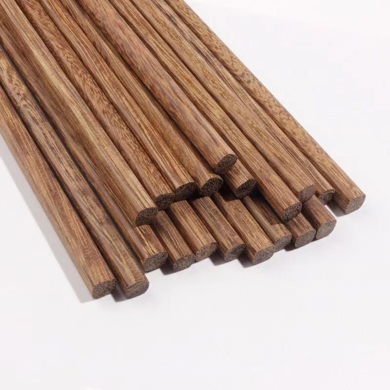 Unpainted Unwaxed Wooden Chopsticks For Home Kitchens photo 3