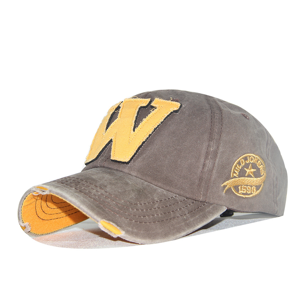 W-letter Hat Distressed Baseball Cap photo 7