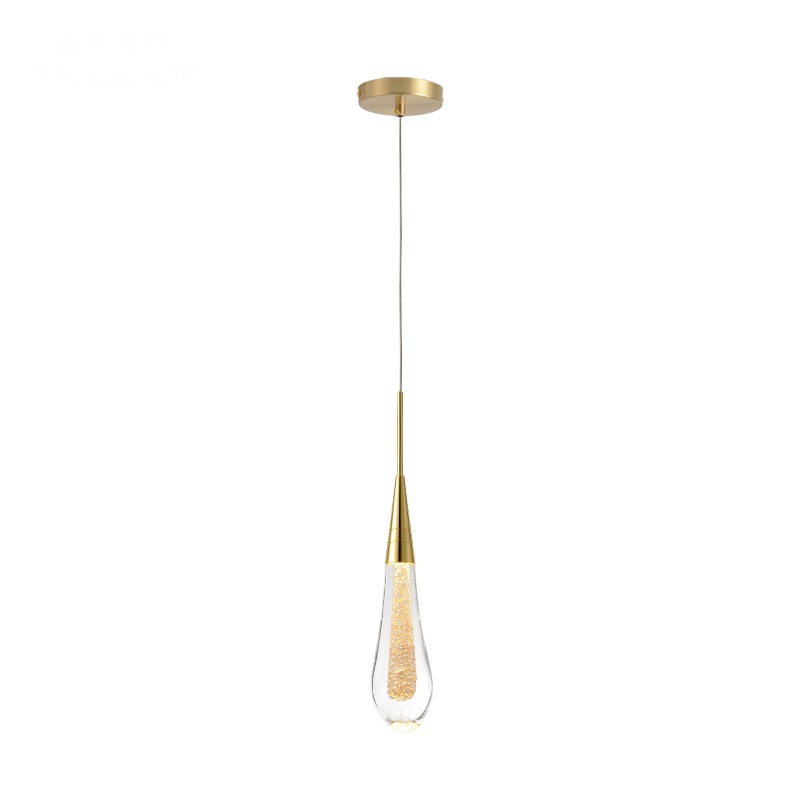 Creative Bedroom Bedside Chandelier Restaurantbar Droplet Pendant Light photo 2