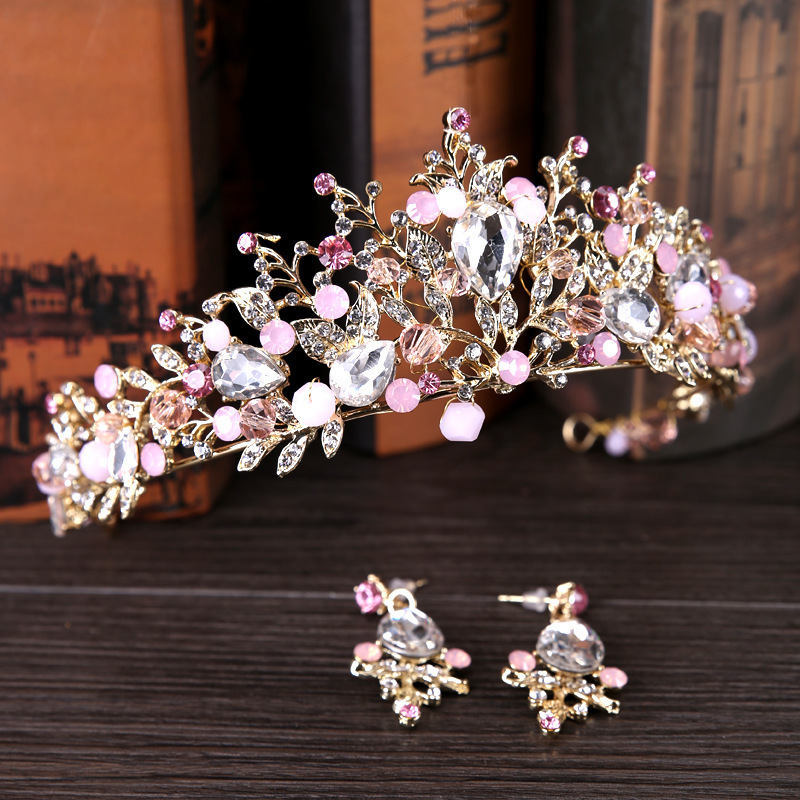 Crown Headdress High-end Crystal Headband Princess Style photo 1