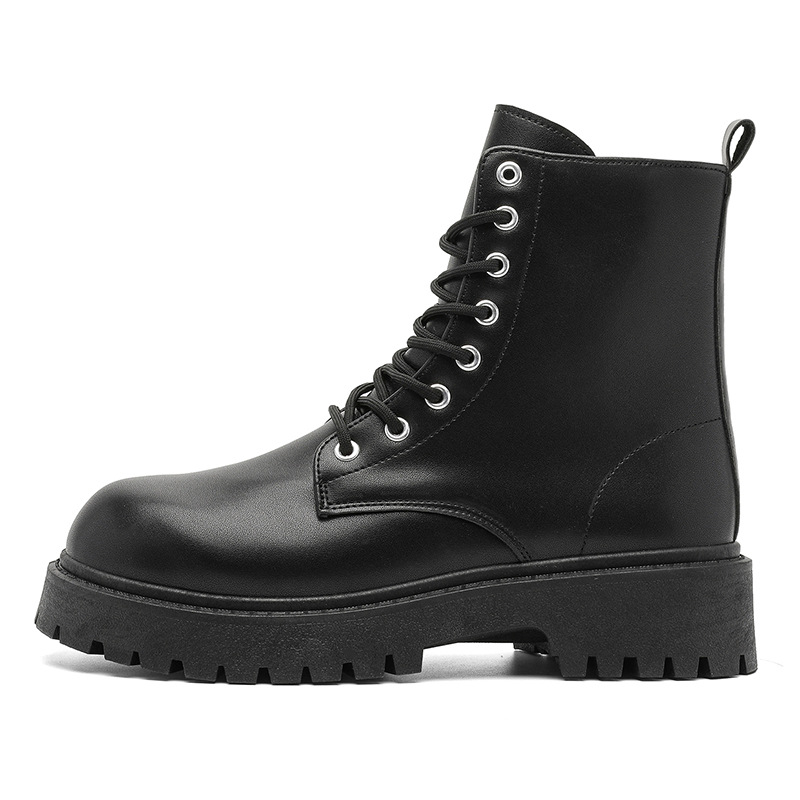 Men's High-top Side-zip Combat Boots photo 4