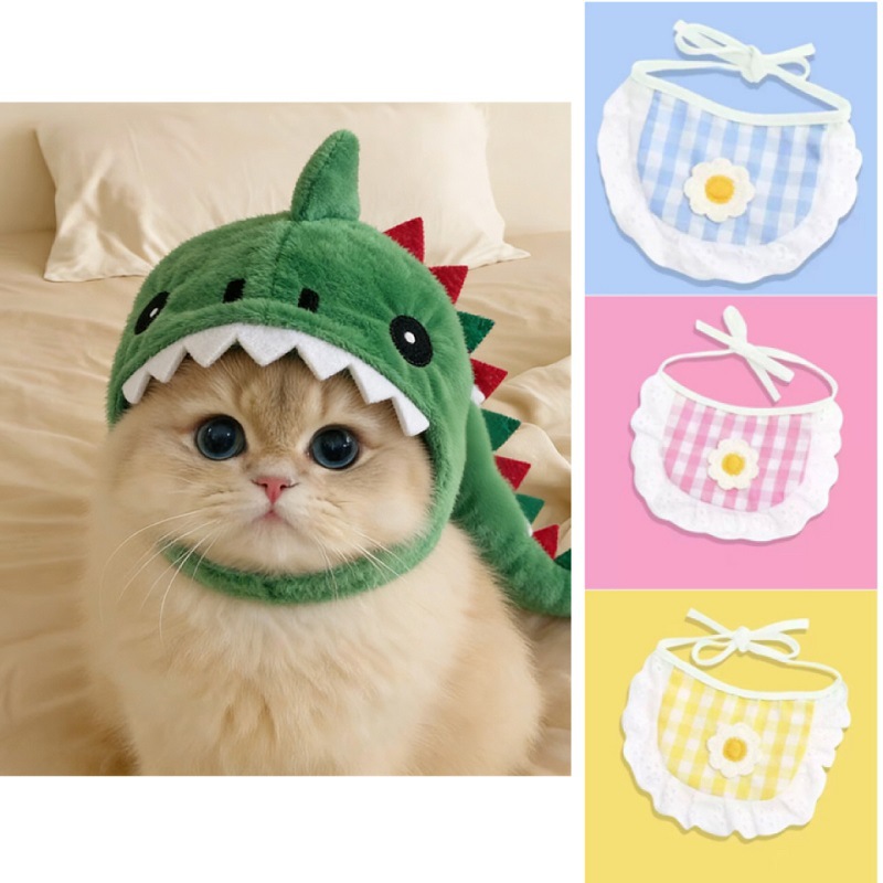 Pet Cat Dinosaur Hooded Warm Hat photo 8