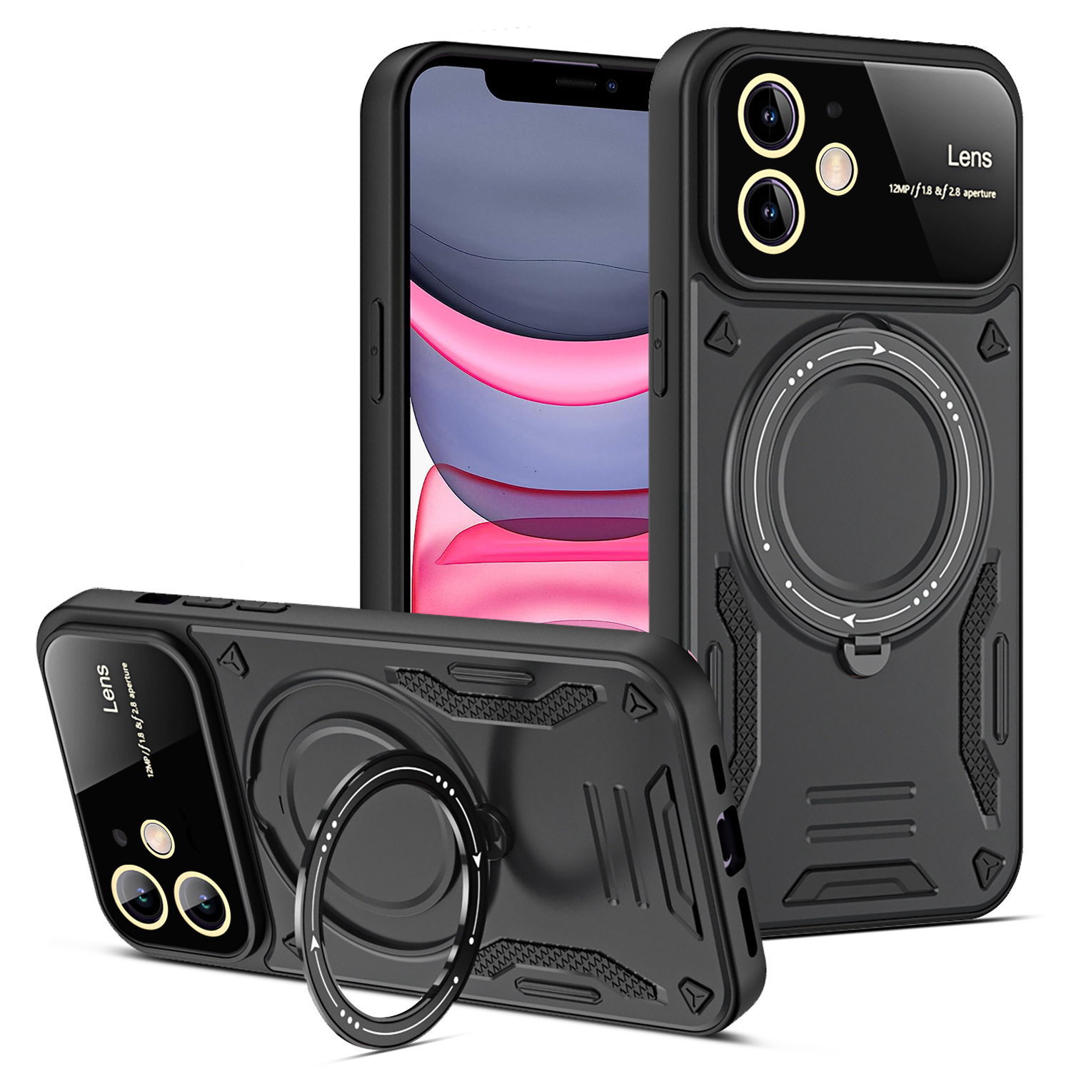 U-shield Large Window Magnetic Bracket Phone Case Advanced Sense Protective Cover photo 3