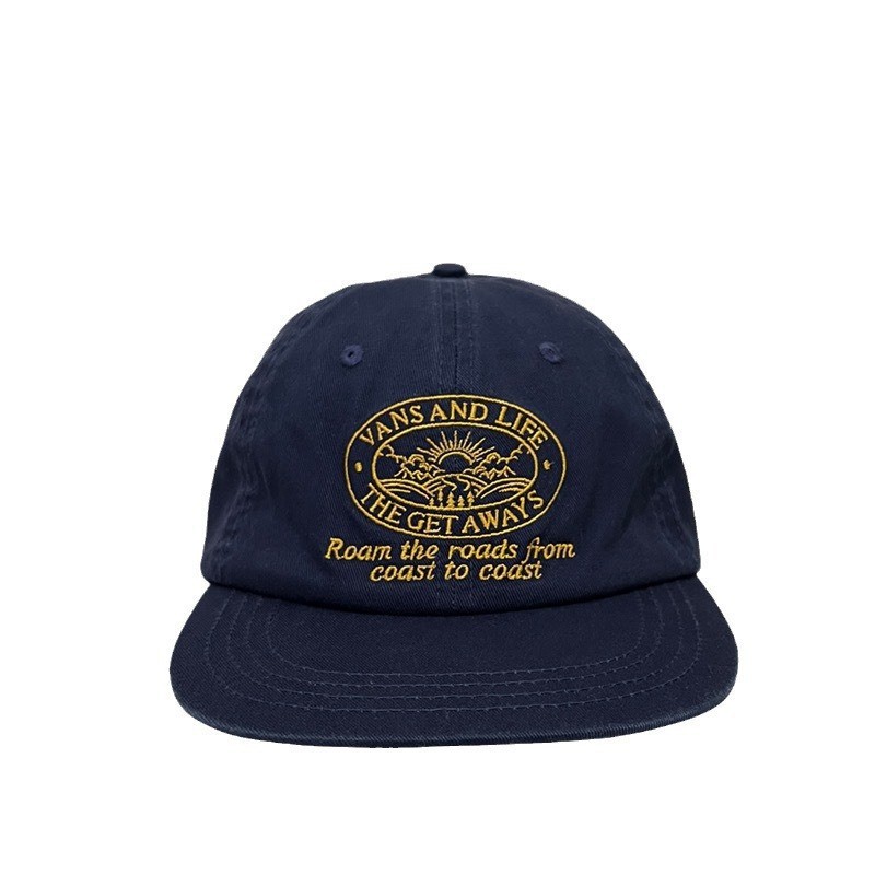 Korean Niche Letter Embroidery Simple Solid-color Vintage Street-style Baseball Cap photo 2