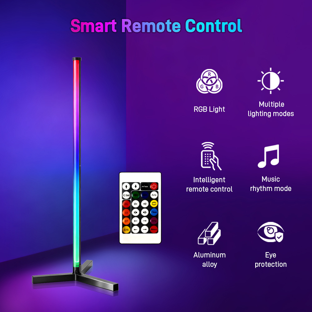 RGB Living Room Floor Bedroom Bedside Lamp With A High-end Ambiance photo 2