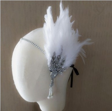 Masquerade Feather Headpiece Cross-Border Vintage Hair Band In European And American Style photo 4