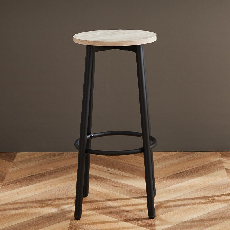 Household High-legged Wrought-iron Round Stool photo 6