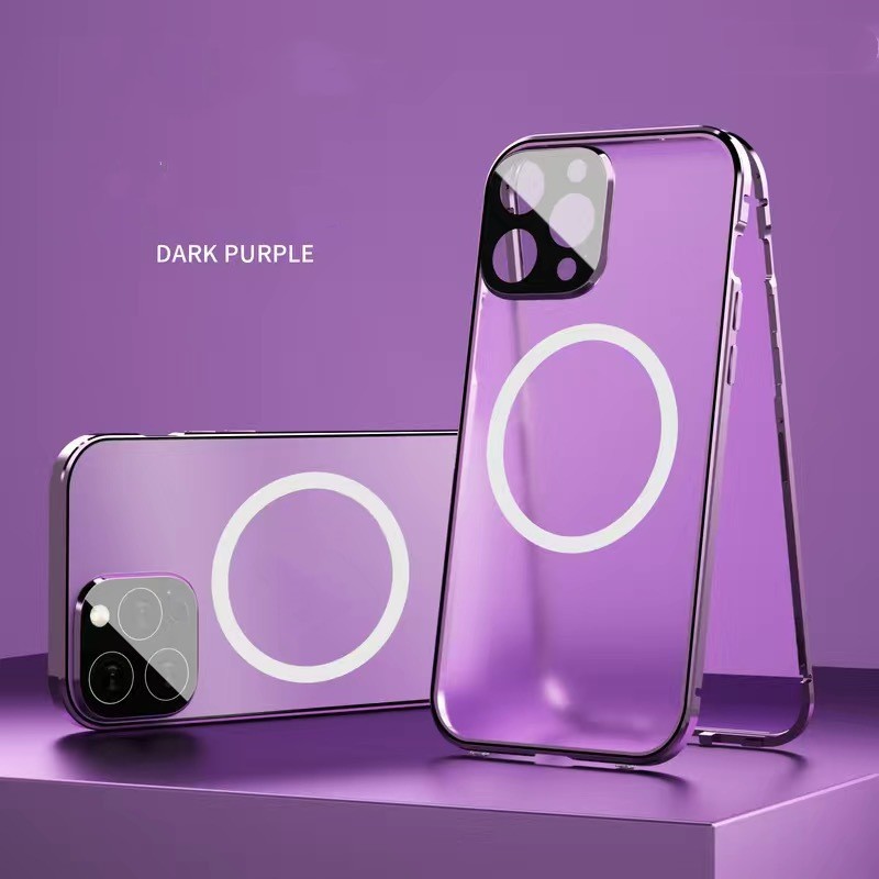 New Phone Case Magsafe Magnetic All-inclusive Double-sided Glass Anti-fall Shell photo 1
