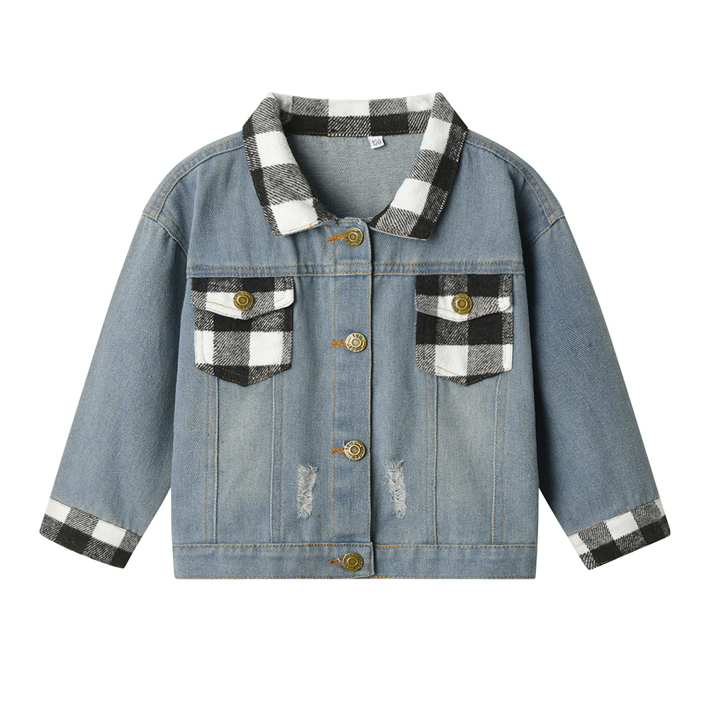 Spring Autumn New Style Casual Ripped Jacket For Boys And Girls photo 7