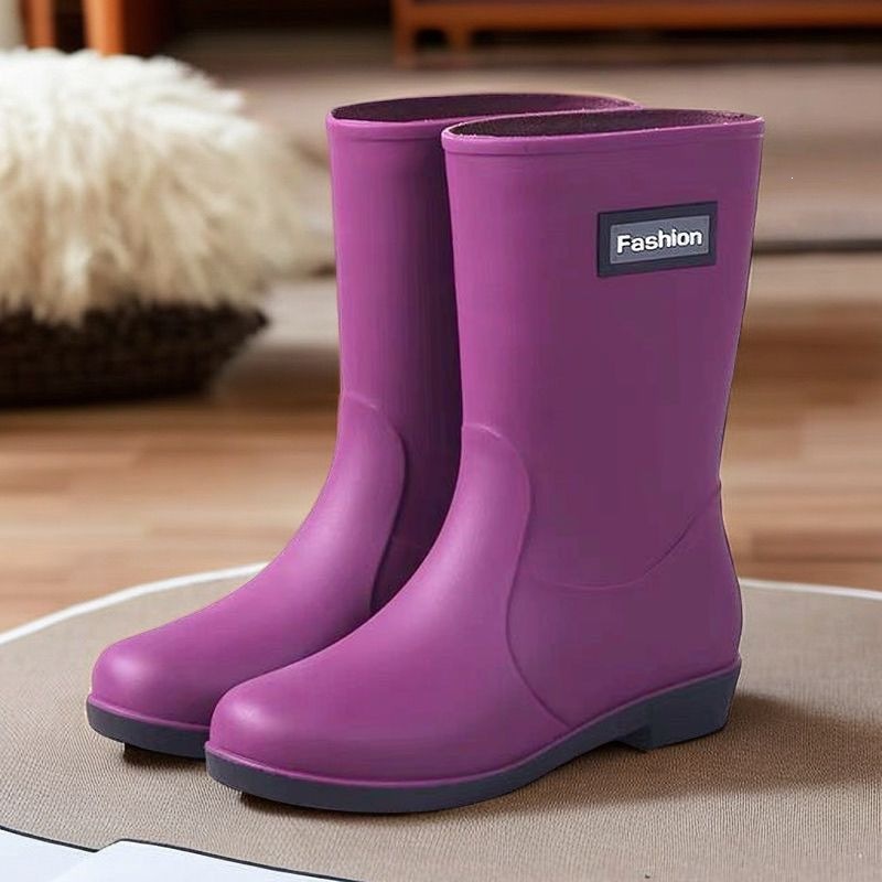 Women's Non-slip Mid-calf Soft Bottom Rain Boots photo 3
