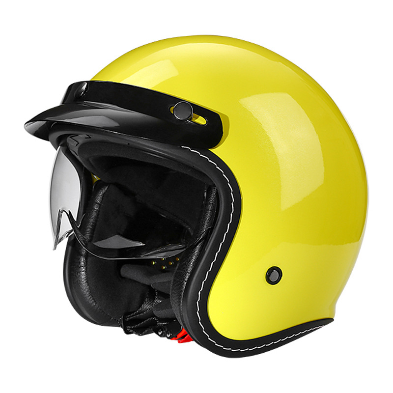 Vintage Motorcycle Helmet With Retractable Built-in Visor photo 8