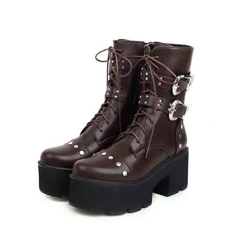 Square Heel With Side Zipper Women's photo 7