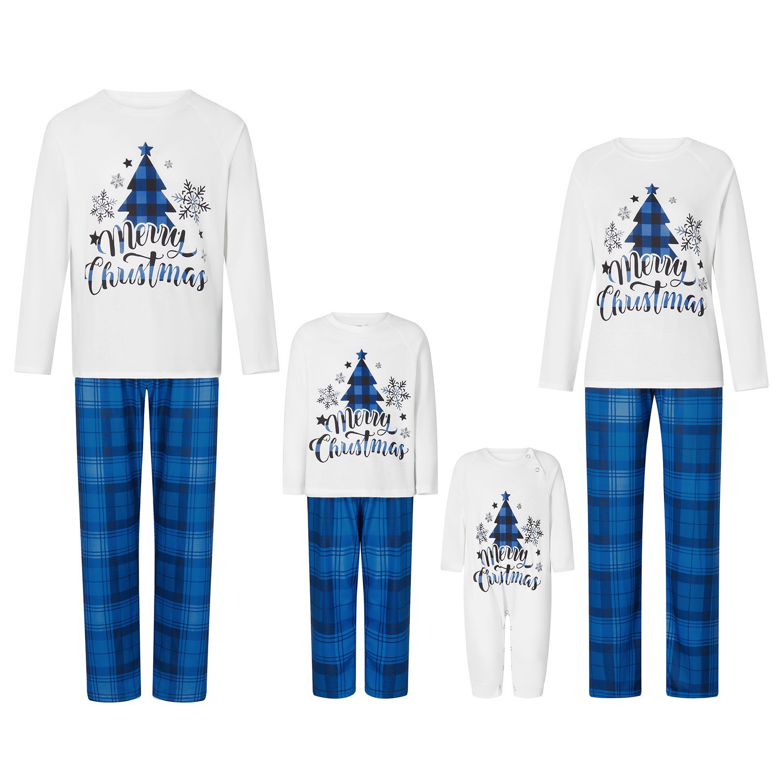 Christmas Cotton Pajama Set, Parent-child Matching Print photo 3