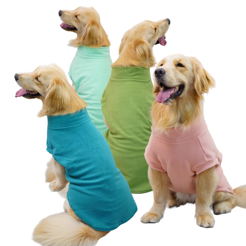 Solid-color Warm Pet Clothing For Fall And Winter photo 2