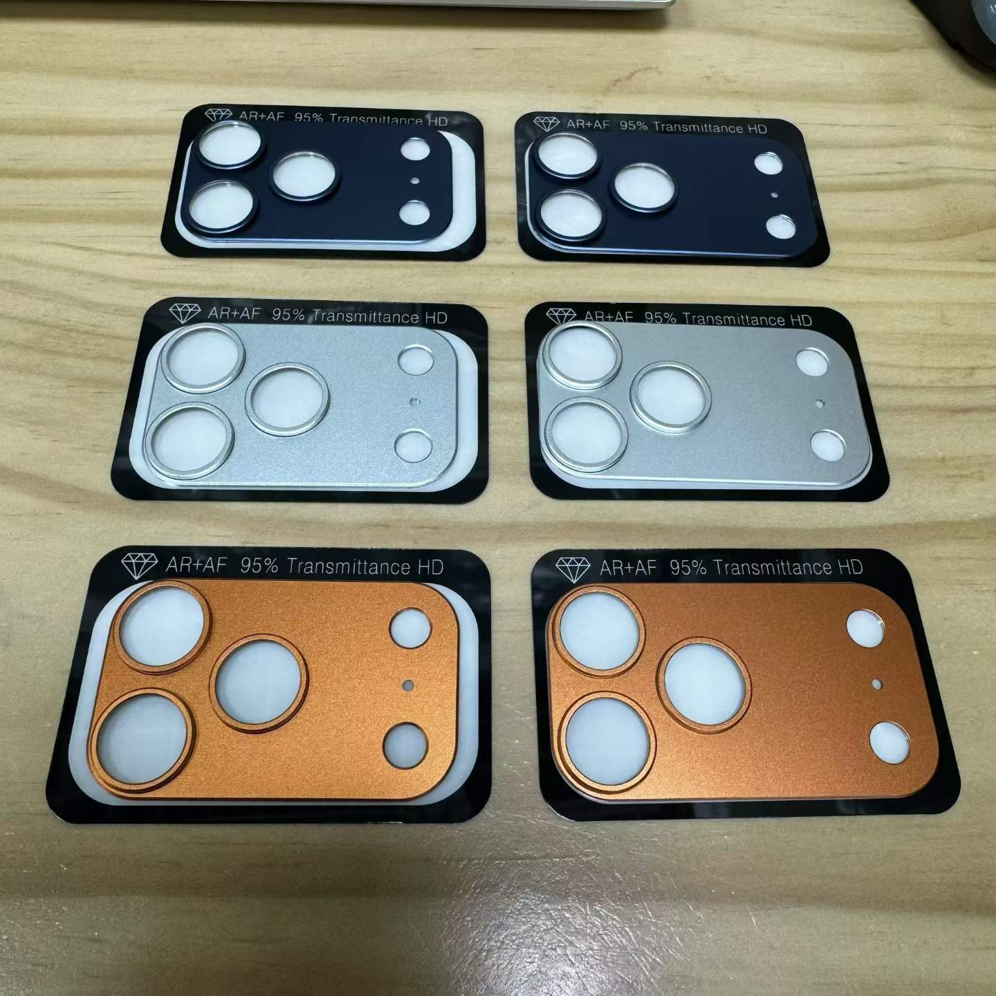 All-in-one Matte Hollowed-out Metal Armor Phone Lens Protector photo 7